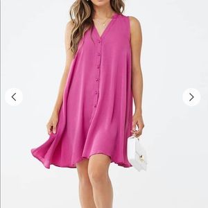 Pink Button Down Dress